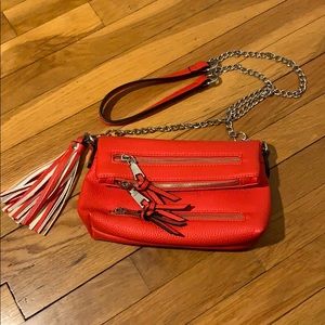 Red crossbody bag